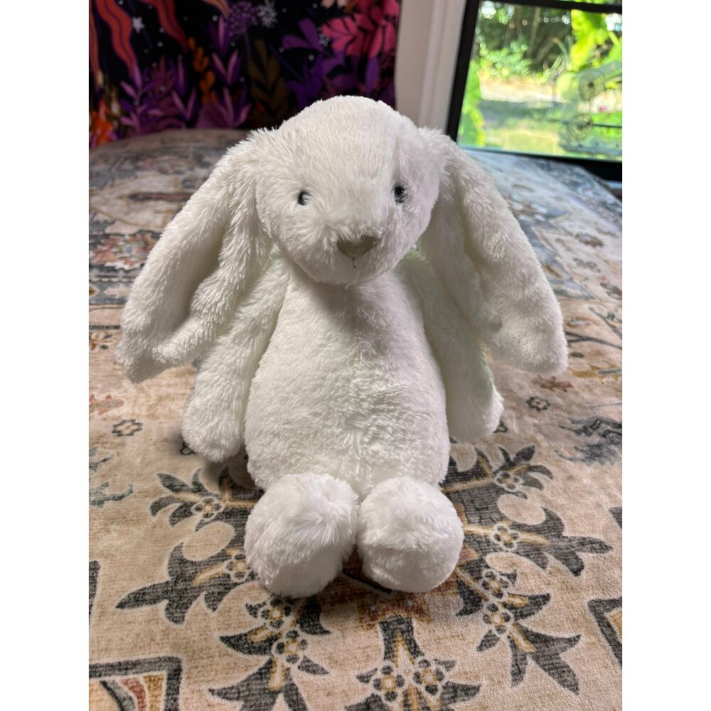 Jellycat BASHFUL LUXE LUNA BUNNY Medium Plush White Soft Kids Toy Plushie